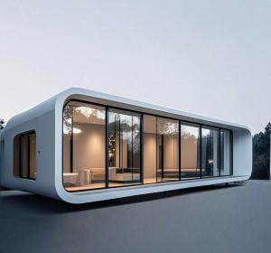 Wholesale Apple Cabin Prefabricated House Mobile House Waterproof Steel Bedroom Bathroom Hotel from china suppliers