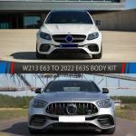 For Mercedes Benz E Class W213 E63 Amg Body Kit Headlights Taillights Bumpers