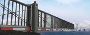 Wholesale Trackless Aluminium Alloy Cantilever Sliding Gates , Entrance cantilever electric gates from china suppliers