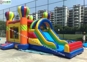 Wholesale 4 in 1 Rainbow Commercial Inflatable Bounce Houses Jump N Slide Bouncer from china suppliers