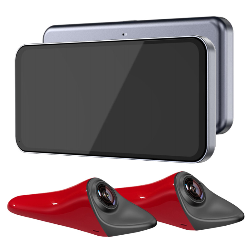 2 Channels Dashboard Camera Car Dvr dual 720P Rear View Mirror Recorder Video Night Vision