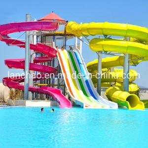 Wholesale Rafting Spiral Amusement Park Water Slide Rainbow Racer For Aqua Park from china suppliers