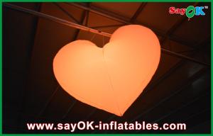 Wholesale Orange / Red Led Inflatable Light Hanging Heart For Christmas Decoration from china suppliers