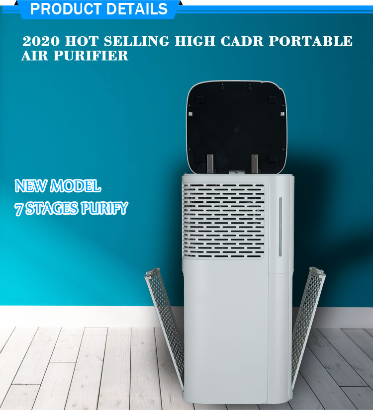 Homefish 2023 Household Air Purifier Luftreiniger Cadr 800M3/H Photocatalyst Hepa Filter Wifi App Uv Large Room office