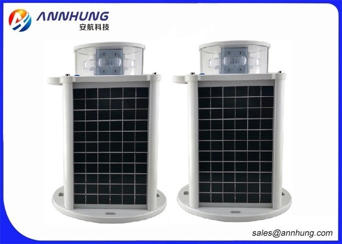 High Brightness Solar Powered Aviation Lights / Tower Obstruction Lighting