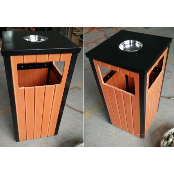 2 Compartments Recycle Trash Can Recycled Plastic Trash Cans