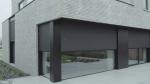Comfortable Restaurant Balcony PVC Zip Track Blinds PVDF Treatment