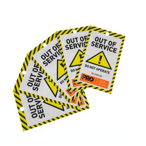 Wholesale Yellow Out of Service Tag Non Tear All Weather Lockout Safety Tag from china suppliers