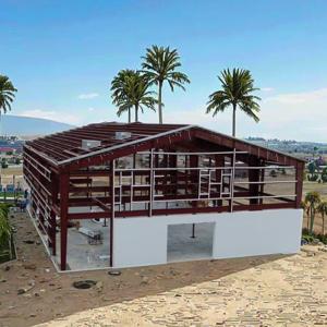 Wholesale Hot Dip Galvanized Painted Steel Structure Warehouse Building Professional Industrial Shed from china suppliers