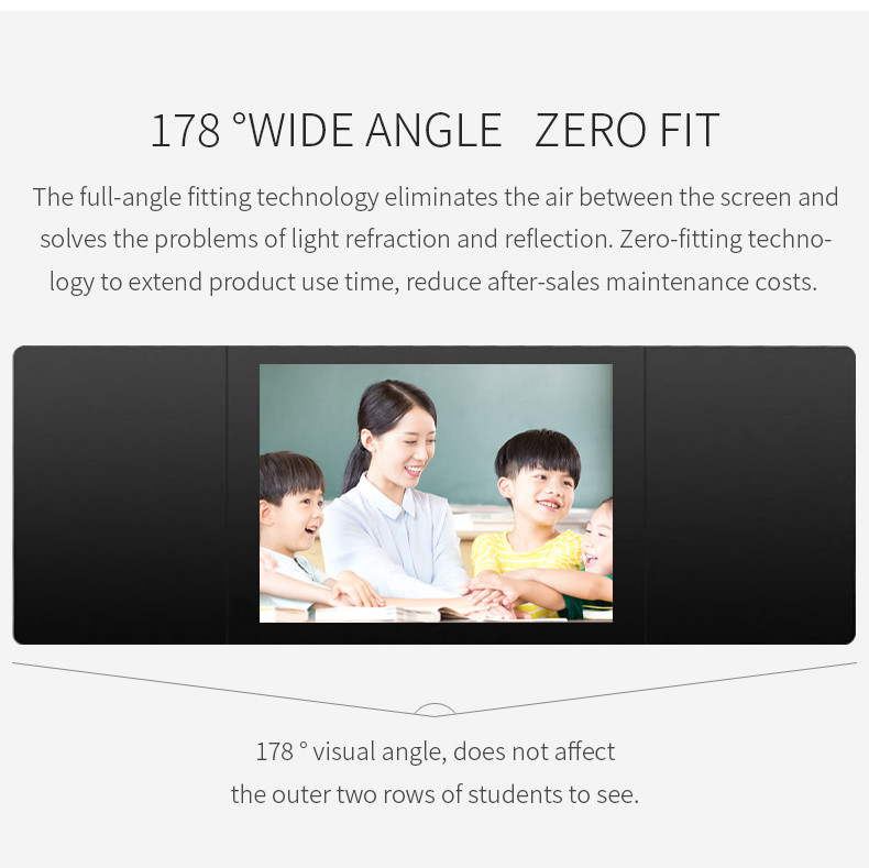 75 86 Inches Nano Smart Electronic Touch Screen Blackboard For Teaching