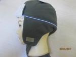 Cute fleece ear flap/hat for boys--with shu velveteen inside--warmer in outside