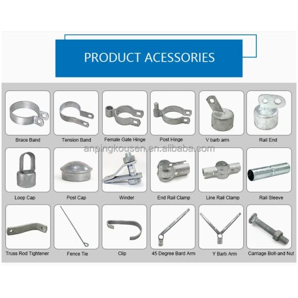 Galvanized PVC Coated Low Carbon Steel Wire Chain Link Fence for Farming in 50ft Roll
