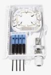 4 Cores Fiber Optic Distribution Box 4 Outlet 1 Entry Box For Drop Cable