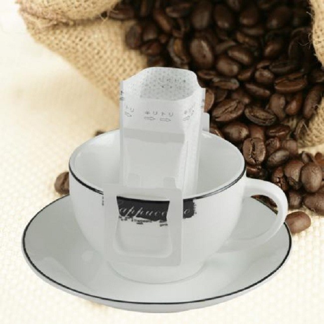 9 X 7.4 Cm Drip Coffee Filter Bags White for 8g-15g Coffee