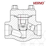 Bolted Bonnet Forged Steel Lift Check Valve Vertical Stainless Steel Dn40 800lb