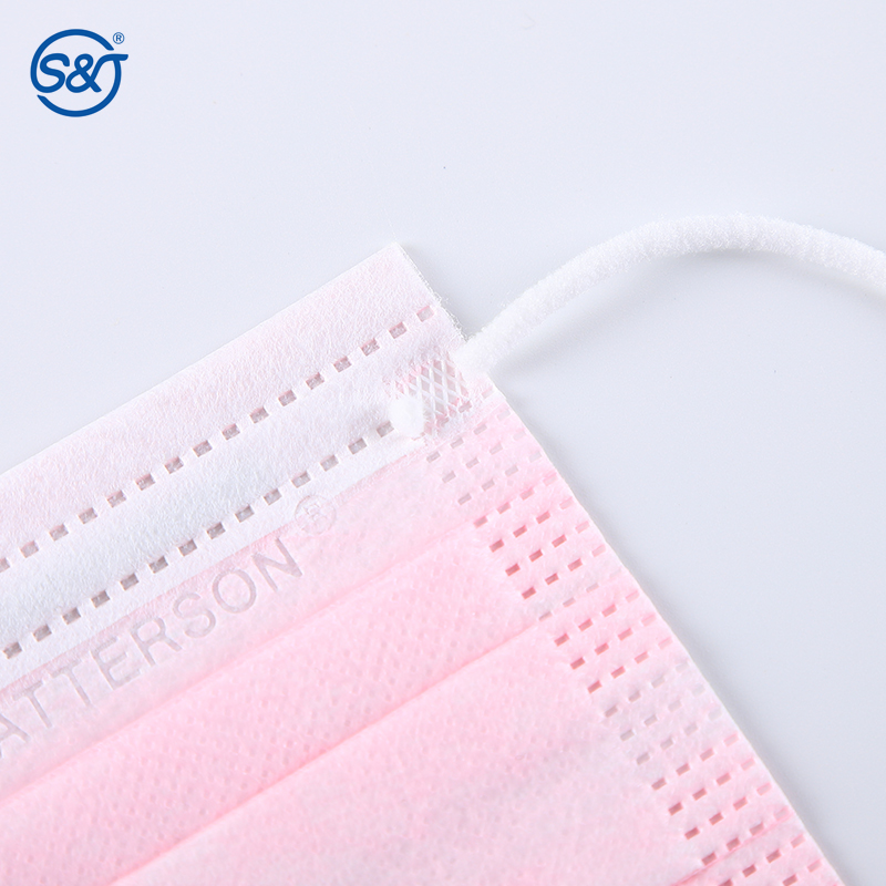 BFE99 High Quality Disposable Non Woven Face Mask Dual Bands Disposable Nose Mask