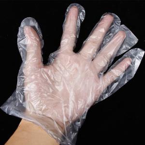 Wholesale PE Disposable Plastic Gloves , Garden BBQ Plastic Gloves Multifuction Restaurant Kitchen from china suppliers