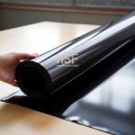 36 Micron Opaque Black Non Silicone Coated Release Black Polyester Film