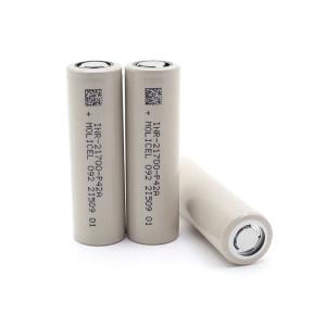 Wholesale Molicel 3.6V 21700 P42A 4200mAh Support -40 Degree Celsius Low Temperature Discharge from china suppliers