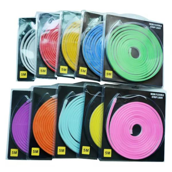 Red 6 X 12mm IP65 Single Neon Light DC 12V Flex LED Strip Lights Neon For Sign Decorate