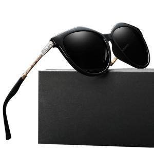 Wholesale BSCI UV400 Fashion Polarized PC Sunglasses For Women Rhinestones Coating Lenses from china suppliers