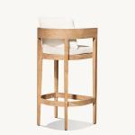Hotel and Bar Stool Leisure Simple Style Courtyard Teak Wood Chair for Outdoor