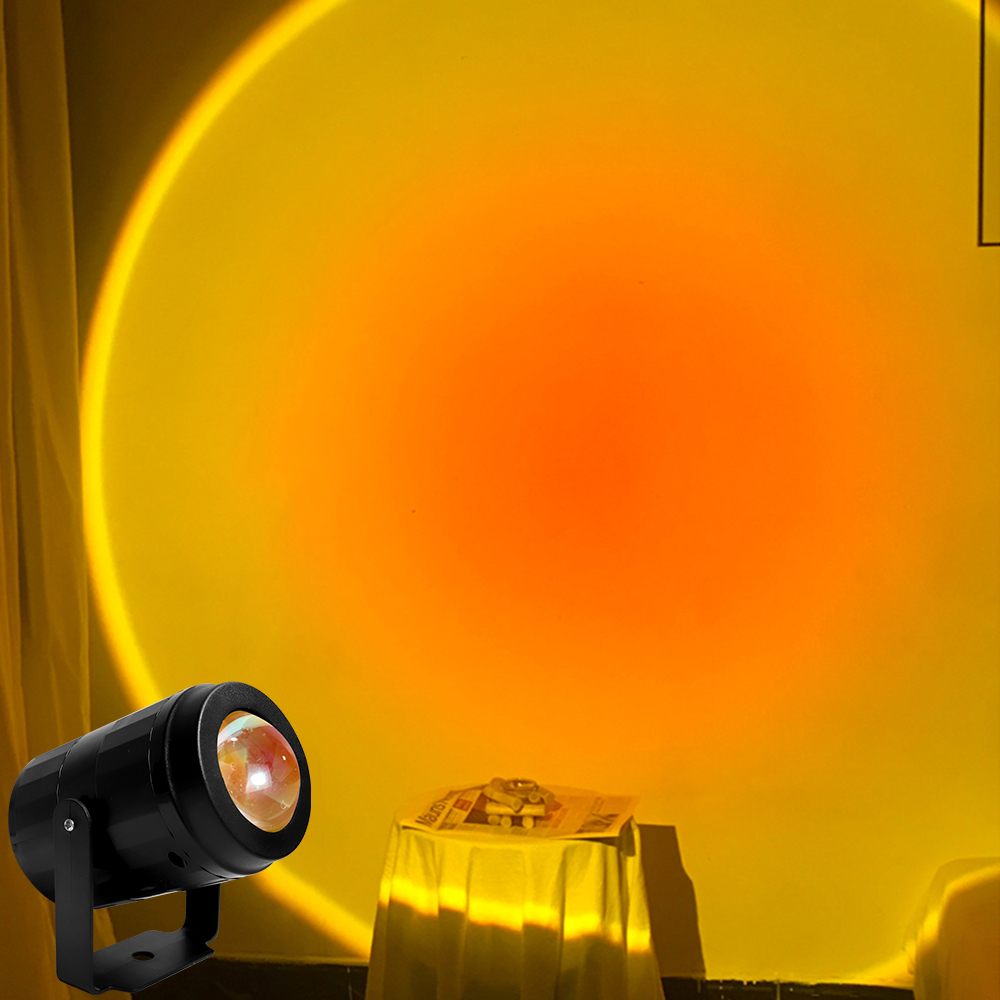 Sunset Lamp Projector LED Night Light 360 Degree Rotation Multi Halo Projection For Bedroom Background Wall Decoration G