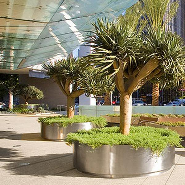 Large Rectangular Planter Metal Boxes Large Outdoor Garden Flower Pots Metal