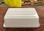 Lightweight Small Plastic Bus Tote Bin Box Tubs For Washing , Airport Scanning