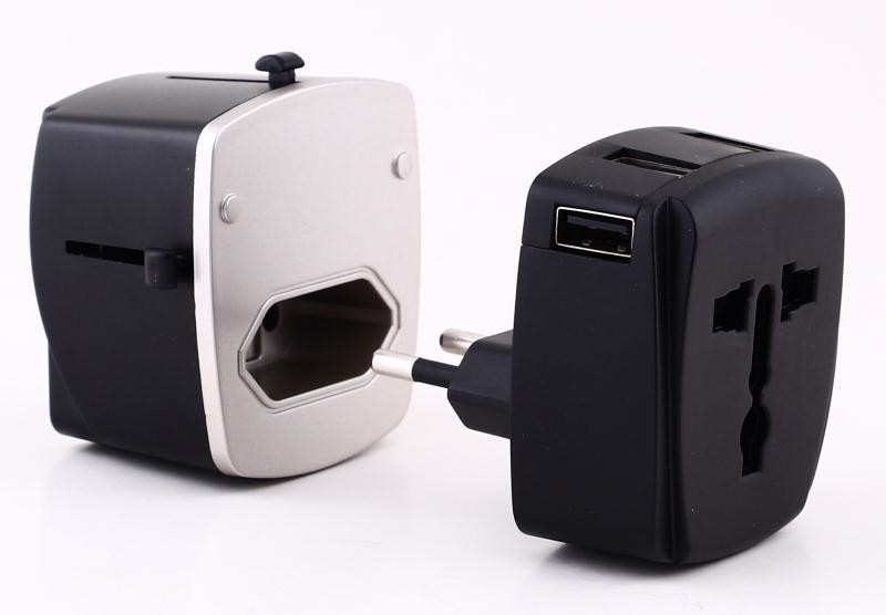 Phone Four Port Fast USB Wall Charger With Conversion Plugs