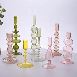 Wholesale Handmade Wedding Glass Candlesticks Home Decoration from china suppliers