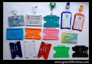 Wholesale Hard Plastic Blue ID Business Durable Badge Holder W/Clip-on from china suppliers