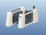 DC Servo Motor SUS316 Pedestrian Turnstile Gate For Airport