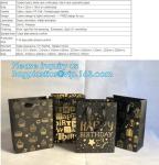 Custom Printed Accept Wholesale Stock White Brown Kraft Paper Shopping Bag With