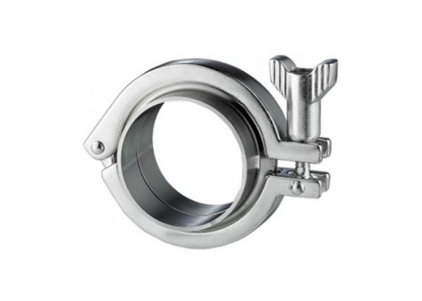 Custom Stainless Steel Hygienic Fittings , Heavy Duty Stainless Tri Clamp