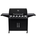 Large 70000btu Barbeque Charcoal Grill Outdoors Kitchen Metal 6 Burners Gas BBQ