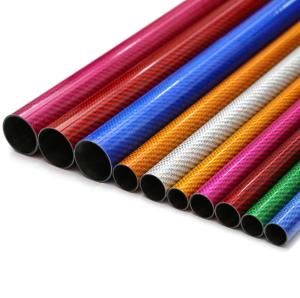 Wholesale Lightweight Customize Carbon Fiber Tube 3K Colorful Surface Twill Carbon Tube from china suppliers