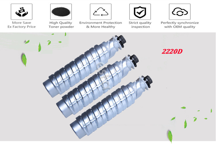 2220d Compatible Toner Cartridges For Ricoh Aficio 2022 / 2027 / 2032 / 1022 / 1027