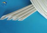 Colored Heat Treated 2.5KV Fiberglass Braided Wire Sleeve / Silicone Resin