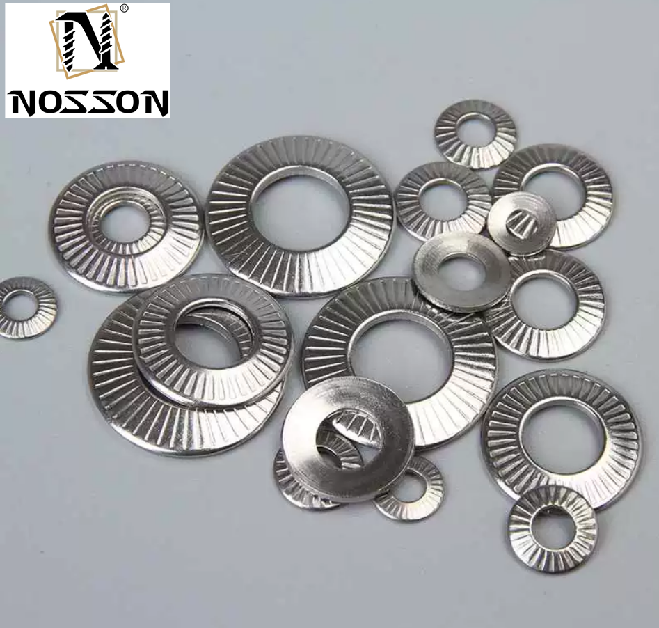 Industrial Applications M3-M30 SS304 Knurled Lock Washer with External Tooth Design and ANSI/ASME Standard
