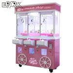 Coin Pusher 3 Players Gift Crane Game Machine Indoor Pink
