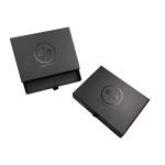Logo Silver Foil/UV Finish Drawer Box Jewelry Paper Box for Custom Black end