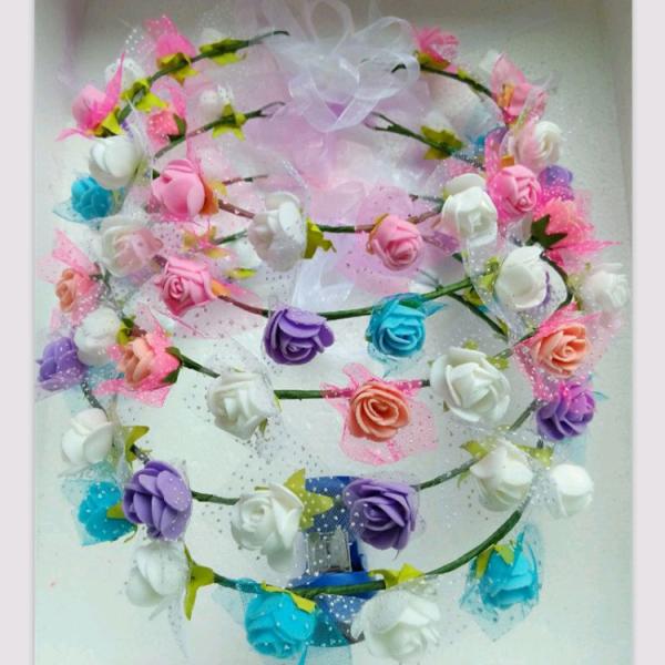 DIY bridal headdress headdress hair accessories necessary travel show bride