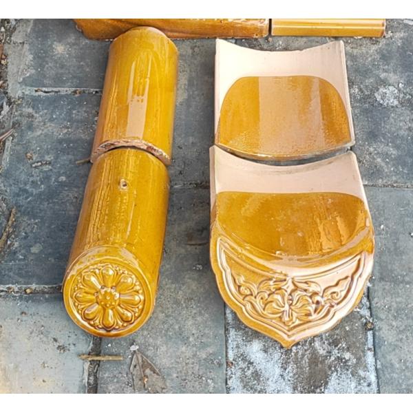 Traditional House Temple Decorative Asian Glossy Chinese Roof Tiles Ceramic