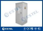 Single Wall Anti Theft Outdoor Telecom Equipment Cabinets With AC Conditioner