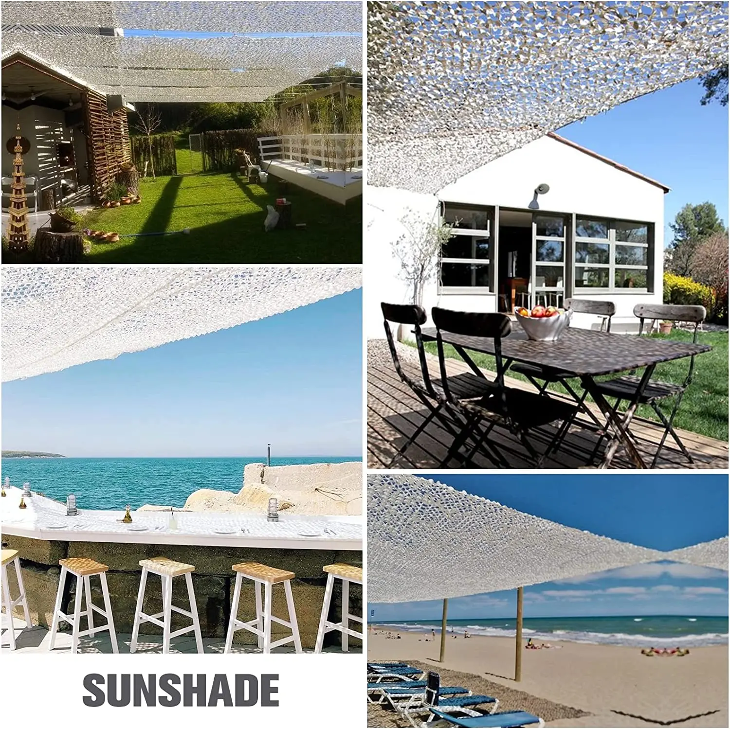 6.5x10ft Camouflage Hunting Net Blinds Sunshade Camping Hunting Christmas Party 1/35 1/72