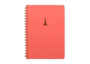 China Promotional Spiral Bound Book Printing Double Metal Decoration 8X10 on sale