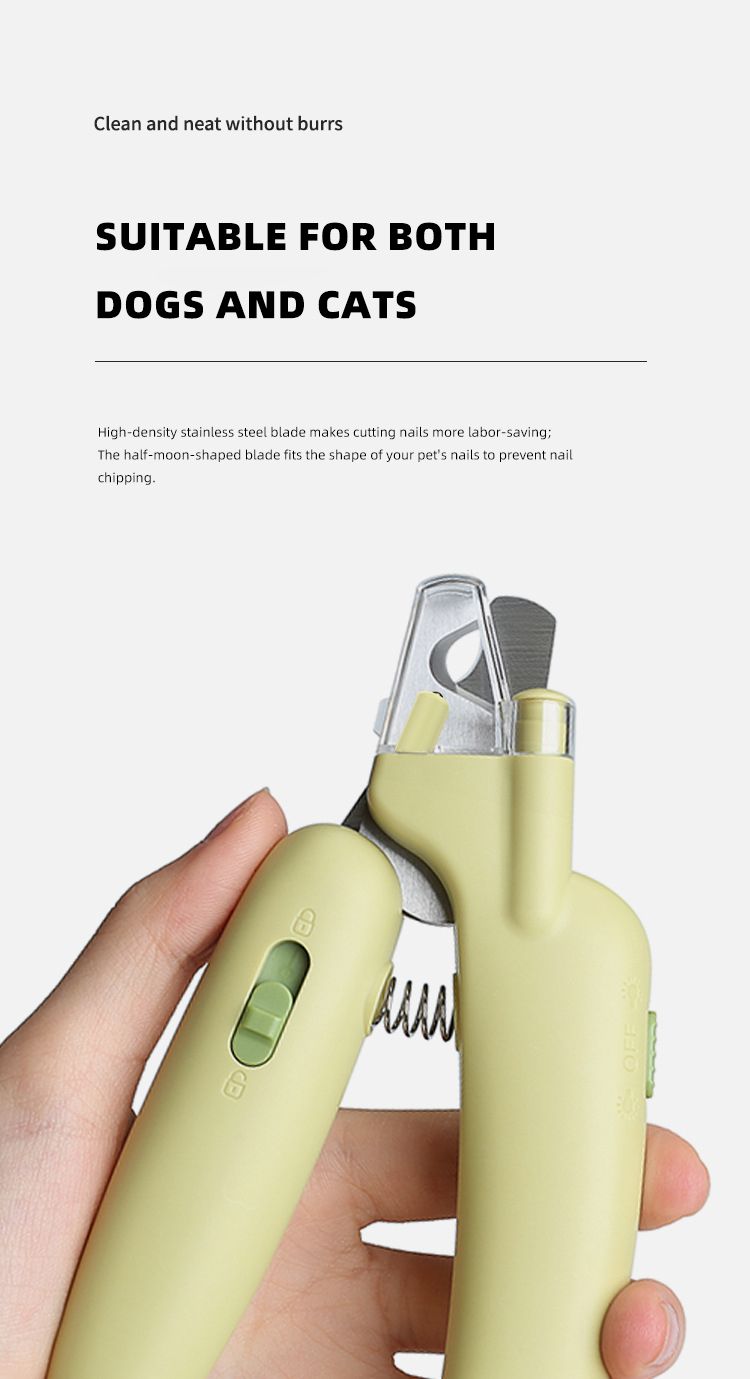 LED Light Pet Nail Clippers Professional Electric Dog Nail Trimmer