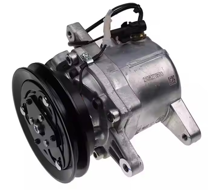 Air Conditioning Compressor 447180-6430 For Excavator SV06E Engine 12V 108mm