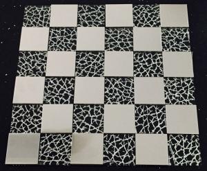 Wholesale SS Square Metallic Mosaic Tiles Glass Sheets For Kitchen Countertop from china suppliers